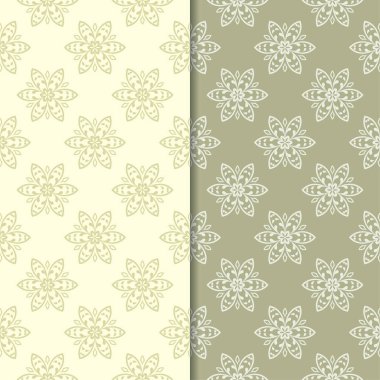 Zeytin yeşili st çiçek kökenden. Tekstil ve duvar kağıtları için dikişsiz desen