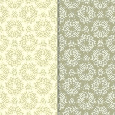 Zeytin yeşili st çiçek kökenden. Tekstil ve duvar kağıtları için dikişsiz desen