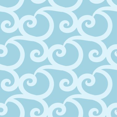 Soyut seamless modeli. Açık mavi ve beyaz renkli Tekstil, duvar kağıtları ve kumaşlar için