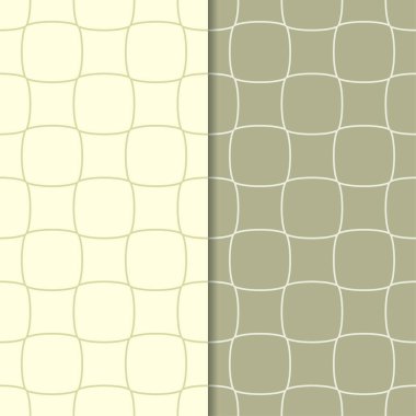Geometrik süsler kümesi. Zeytin yeşili Dikişsiz desen web, Tekstil ve duvar kağıtları için