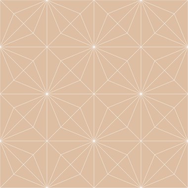 Bej ve beyaz geometrik süsleme. Web, Tekstil ve duvar kağıtları için seamless modeli