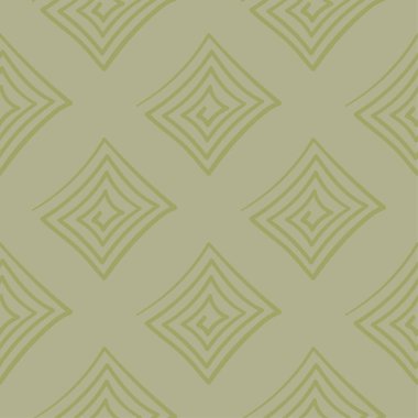 Zeytin yeşili geometrik yazdır. Web, Tekstil ve duvar kağıtları için seamless modeli