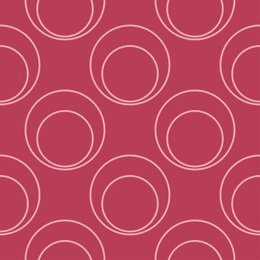 Kırmızı ve soluk pembe geometrik süsleme. Web, Tekstil ve duvar kağıtları için seamless modeli