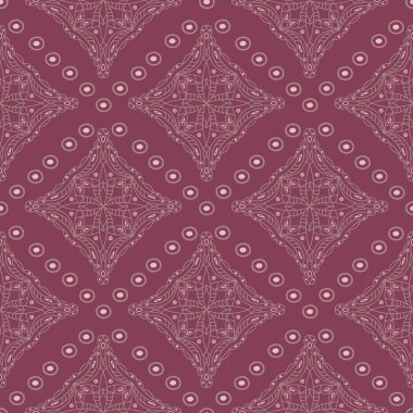 Geometrik öğelerle seamless modeli. Kumaşlar, duvar kağıtları ve Tekstil için koyu kırmızı arka plan