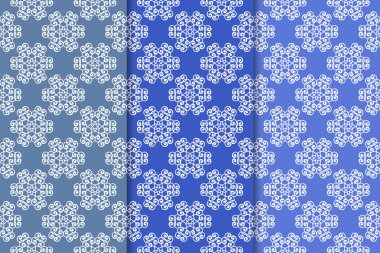 Çiçek süsler kümesi. Mavi dikey Dikişsiz desen. Duvar kağıdı arka plan