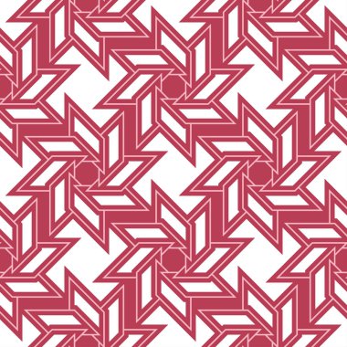 Geometrik arka plan. Kırmızı ve bej Dikişsiz desen duvar kağıtları, Tekstil ve kumaş için