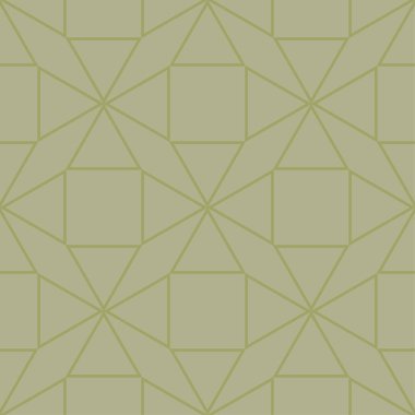 Zeytin yeşili geometrik seamless modeli web, Tekstil ve duvar kağıtları için