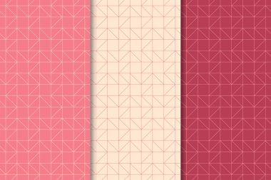 Kiraz kırmızı geometrik dikey Dikişsiz desen web, Tekstil ve duvar kağıtları için