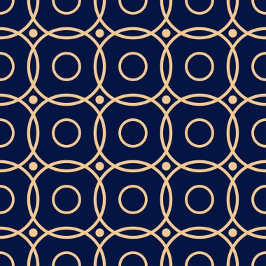 Altın mavi geometrik seamless modeli web, Tekstil ve duvar kağıtları için