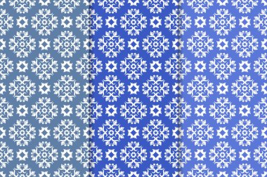 Çiçek süsler kümesi. Mavi dikey Dikişsiz desen. Duvar kağıdı arka plan