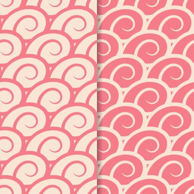 Soyut Dikişsiz desen. Kırmızı ve pembe arka plan Tekstil, duvar kağıtları ve kumaşlar için