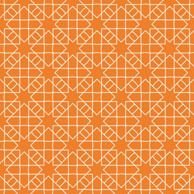 Turuncu geometrik tasarım. Web, Tekstil ve duvar kağıtları için seamless modeli