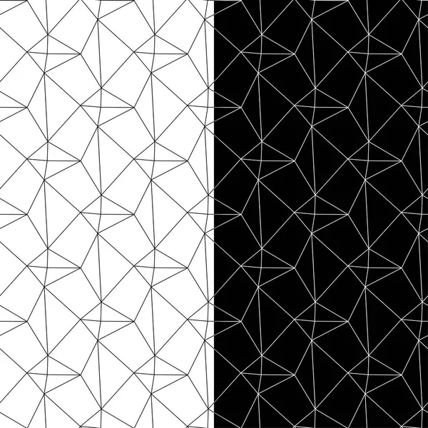 Μαύρο Και Άσπρο Διακοσμητικά Γεωμετρικά Σύνολο Απρόσκοπτη Προτύπων Web Υφάσματα — Διανυσματικό Αρχείο