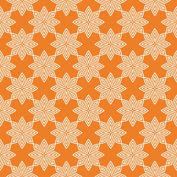 Orange Geometrisches Ornament Nahtloses Muster Für Web Textilien Und Tapeten — Stockvektor