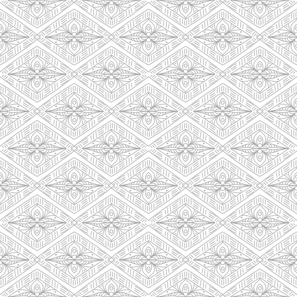 Gray Bílý Geometrický Ornament Vzor Bezešvé Pro Web Textil Tapety — Stockový vektor