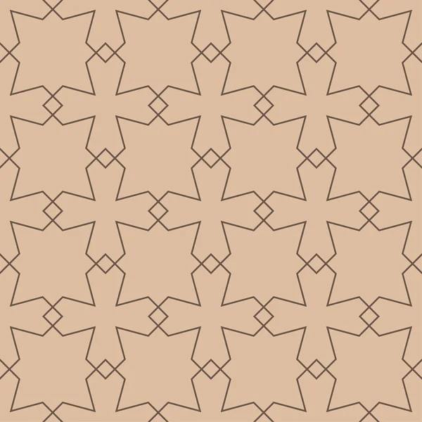 Adorno Geométrico Marrón Patrón Sin Costuras Para Tela Textil Fondos — Archivo Imágenes Vectoriales