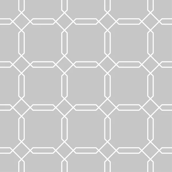 Grå Och Vit Geometriska Prydnad Seamless Mönster För Webb Textil — Stock vektor