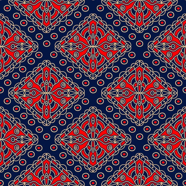 Modèle Géométrique Sans Couture Fond Écran Coloré Rouge Bleu Pour — Image vectorielle