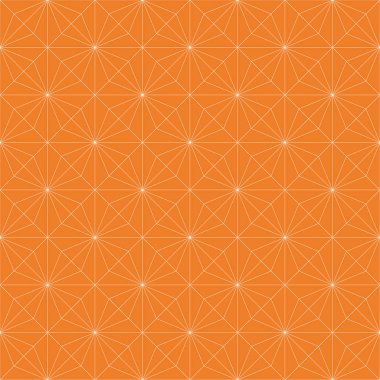 Turuncu geometrik süsleme. Web, Tekstil ve duvar kağıtları için seamless modeli