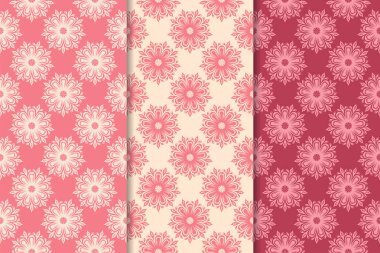 Kiraz kırmızı çiçekli süs tasarımlar. Duvar kağıtları ve kumaşlar için dikey Dikişsiz desen