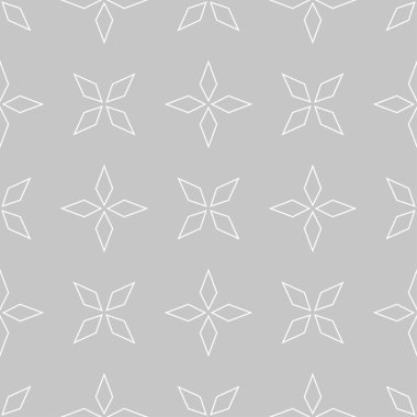 Geometrik süsleme. Işık gri seamless modeli web, Tekstil ve duvar kağıtları için