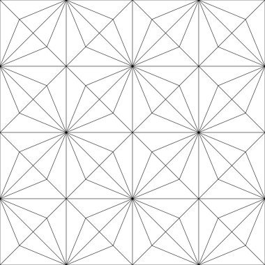 Siyah ve beyaz geometrik süsleme. Web, Tekstil ve duvar kağıtları için seamless modeli