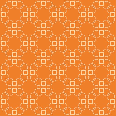 Turuncu geometrik süsleme. Web, Tekstil ve duvar kağıtları için seamless modeli