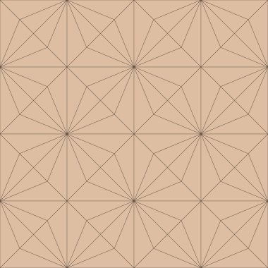Bej ve kahverengi geometrik süsleme. Web, Tekstil ve duvar kağıtları için seamless modeli