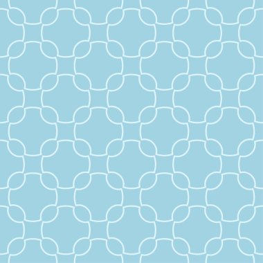 Hafif mavi geometrik süsleme. Web, Tekstil ve duvar kağıtları için seamless modeli