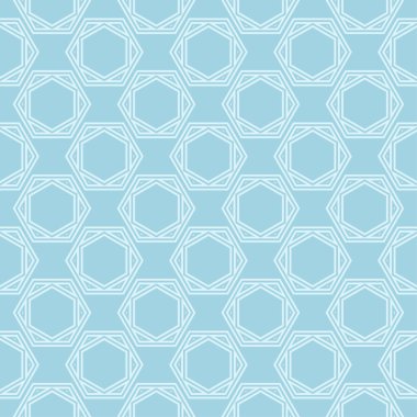 Hafif mavi geometrik süsleme. Web, Tekstil ve duvar kağıtları için seamless modeli