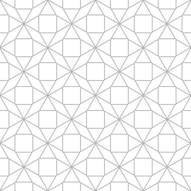 Beyaz arka planda gri geometrik seamless modeli. Süsleme için web, Tekstil ve duvar kağıtları