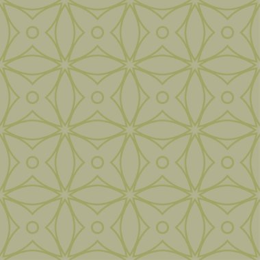 Zeytin yeşili geometrik süsleme. Web, Tekstil ve duvar kağıtları için seamless modeli