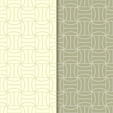 Zeytin yeşili kesintisiz geometrik desenler web, Tekstil ve duvar kağıtları için ayarla