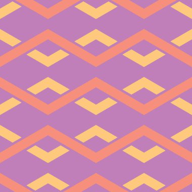 Geometrik sorunsuz arka plan. Bright öğeleri için duvar kağıtları, Tekstil ve kumaş mor arka plan üzerinde renkli