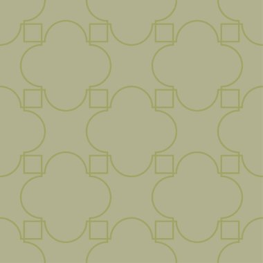 Zeytin yeşili geometrik süsleme. Web, Tekstil ve duvar kağıtları için seamless modeli