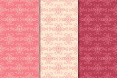 Kiraz kırmızı geometrik dikey Dikişsiz desen web, Tekstil ve duvar kağıtları için