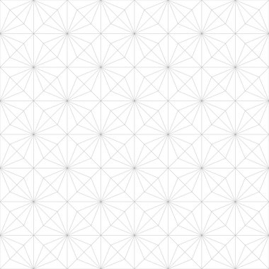 Beyaz arka planda gri geometrik süsleme. Web, Tekstil ve duvar kağıtları için seamless modeli