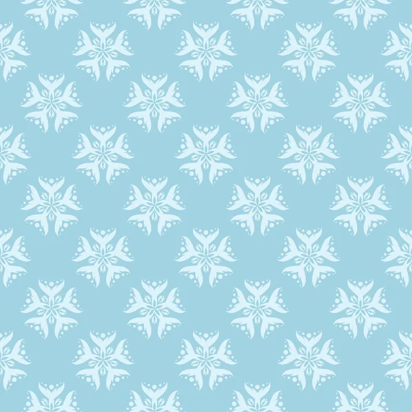 Beyaz ve mavi çiçek süs tasarım. Tekstil ve duvar kağıtları için seamless modeli