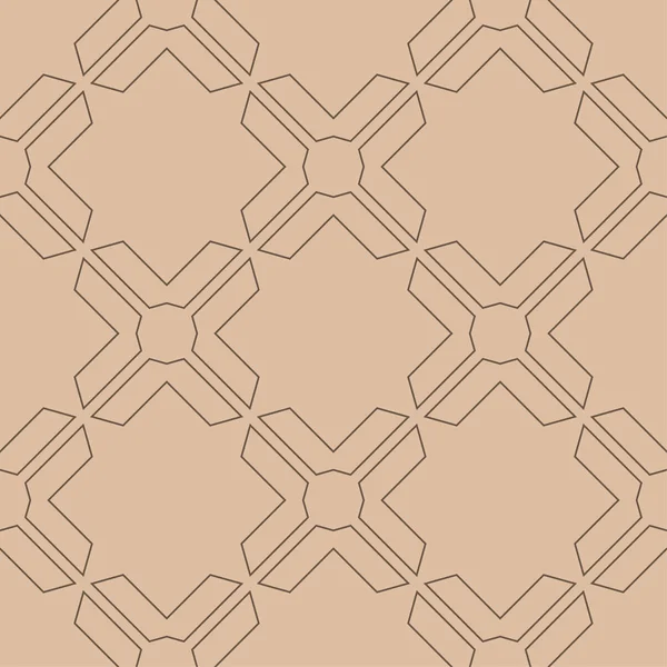 Geometrik süsleme. Bej ve kahverengi seamless modeli web, Tekstil ve duvar kağıtları için