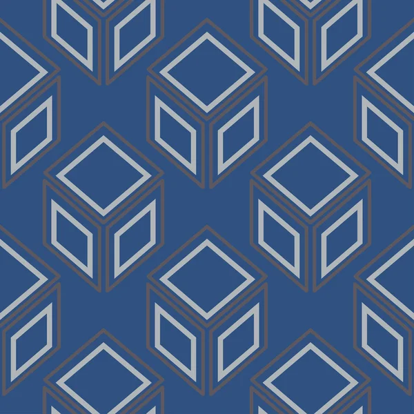 Geometrik seamless modeli. Koyu mavi arka plan duvar kağıtları, Tekstil ve kumaş için