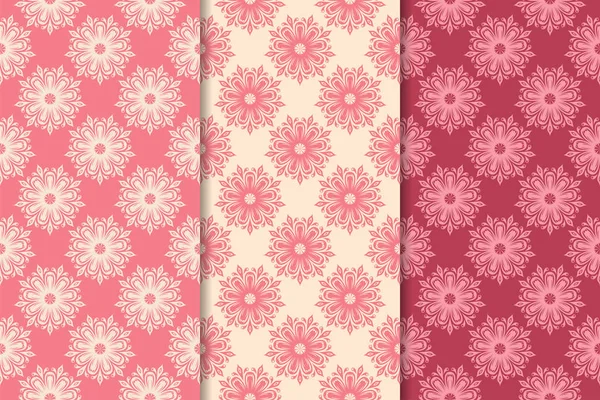 Kiraz kırmızı çiçekli süs tasarımlar. Duvar kağıtları ve kumaşlar için dikey Dikişsiz desen