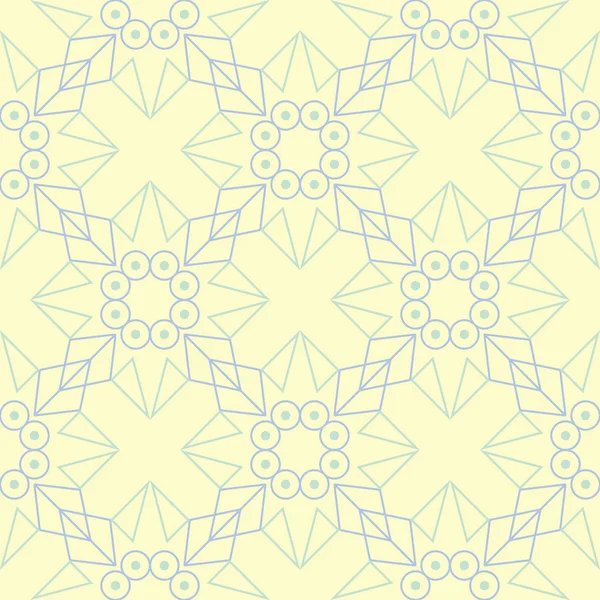 Geometrik seamless modeli. Bej renkli arka plan duvar kağıtları, Tekstil ve kumaş için mavi ve yeşil öğeleri ile