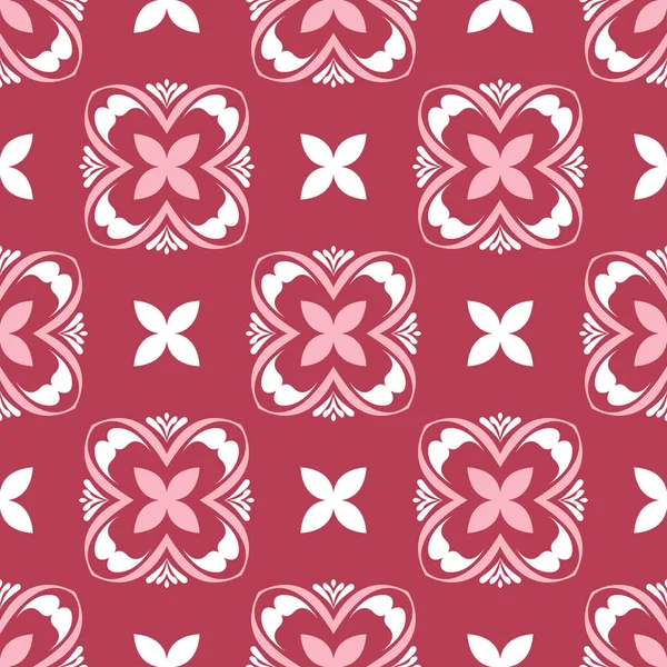 Çiçek seamless modeli. Arka plan duvar kağıtları, Tekstil ve kumaş kırmızı boyalı