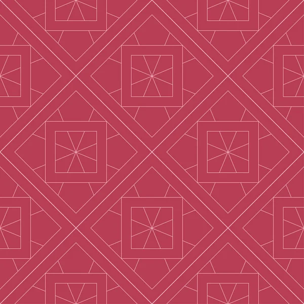 Kırmızı geometrik süsleme. Web, Tekstil ve duvar kağıtları için seamless modeli