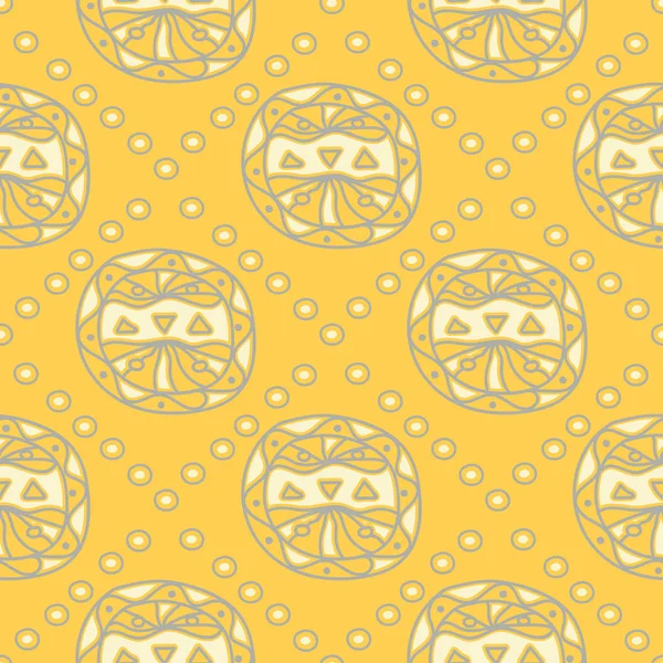 Sarı geometrik arka plan. Parlak Dikişsiz desen duvar kağıtları, Tekstil ve kumaş için