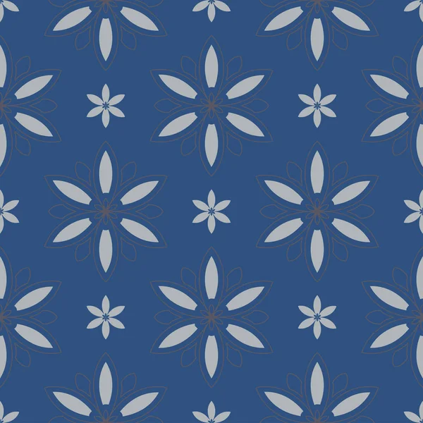 Sorunsuz çiçek desenli. Koyu mavi arka plan duvar kağıtları, Tekstil ve kumaş için çiçek tasarımları ile