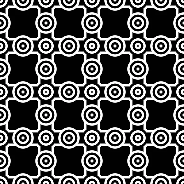 Modèle Abstrait Sans Couture Géométrique Noir Blanc Fond Écran Textile — Image vectorielle