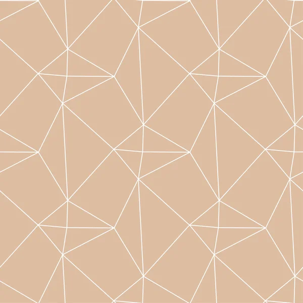 Beige Und Weiße Geometrische Ornamente Nahtloses Muster Für Web Textilien — Stockvektor