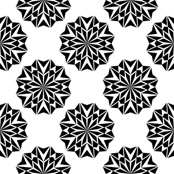 Zwarte Bloemdessin Witte Achtergrond Naadloze Patroon Voor Textiel Wallpapers — Stockvector