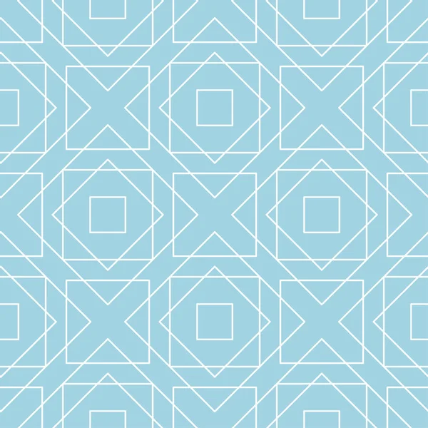 Сине Белый Геометрический Орнамент Бесшовный Узор Веб Текстиля Обоев — стоковый вектор